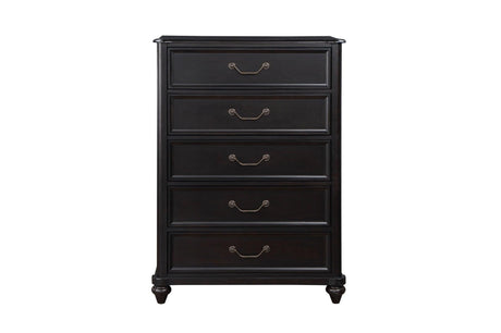Herman Charcoal Brown Modern Contemporary Traditional Solid Wood Upholstered Bedroom Set - Ella Furniture
