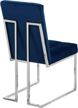 Alexis Blue Velvet Dining Chair - Ella Furniture