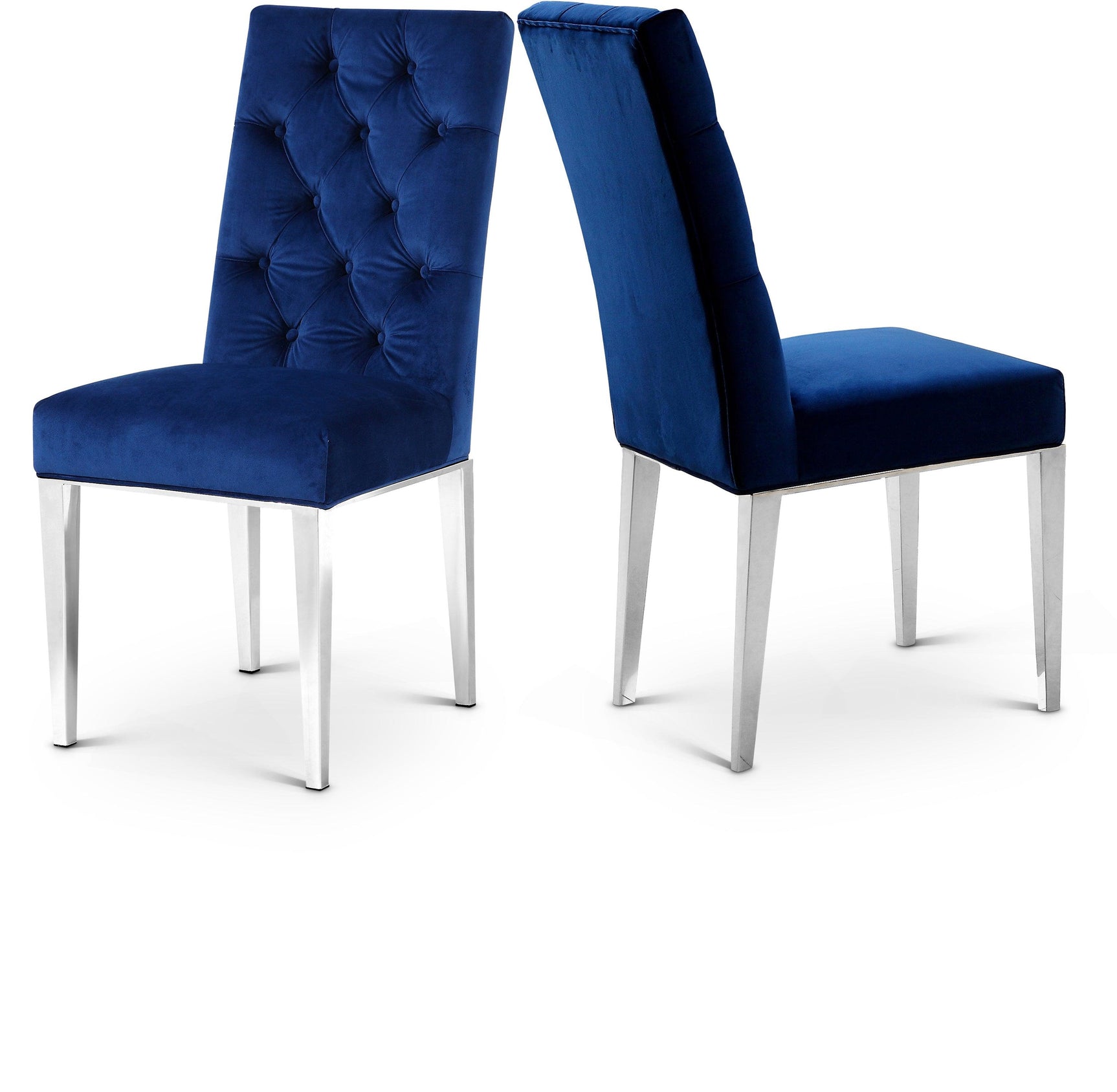 Juno Blue Velvet Dining Chair - Ella Furniture