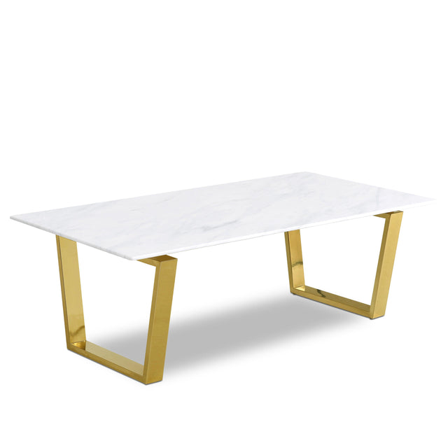 Cameron Gold Gold Coffee Table - Ella Furniture