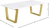 Cameron Gold Gold Coffee Table - Ella Furniture