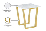 Cameron Gold Gold End Table - Ella Furniture