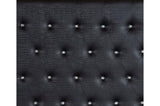 Aveline Black Contemporary Solid Wood Faux Leather LED Upholstered Tufted Panel Bedroom Set - Ella Furniture