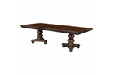 Lordsburg Brown Cherry Solid Wood Faux Leather Upholstered Seat Rectangular Dining Room Set - Ella Furniture