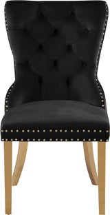 Carmen Black Velvet Dining Chair 812Black-c - Ella Furniture