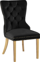 Carmen Black Velvet Dining Chair 812Black-c - Ella Furniture