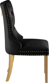 Carmen Black Velvet Dining Chair 812Black-c - Ella Furniture