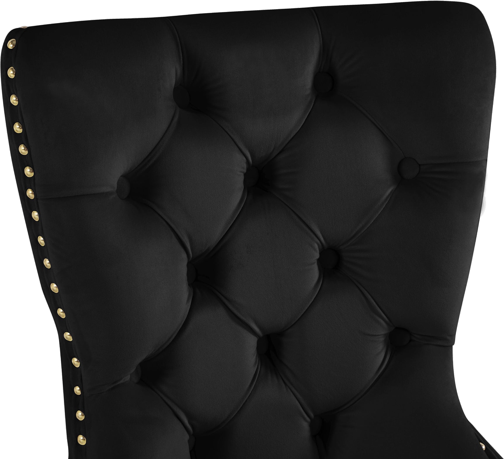 Carmen Black Velvet Dining Chair 812Black-c - Ella Furniture