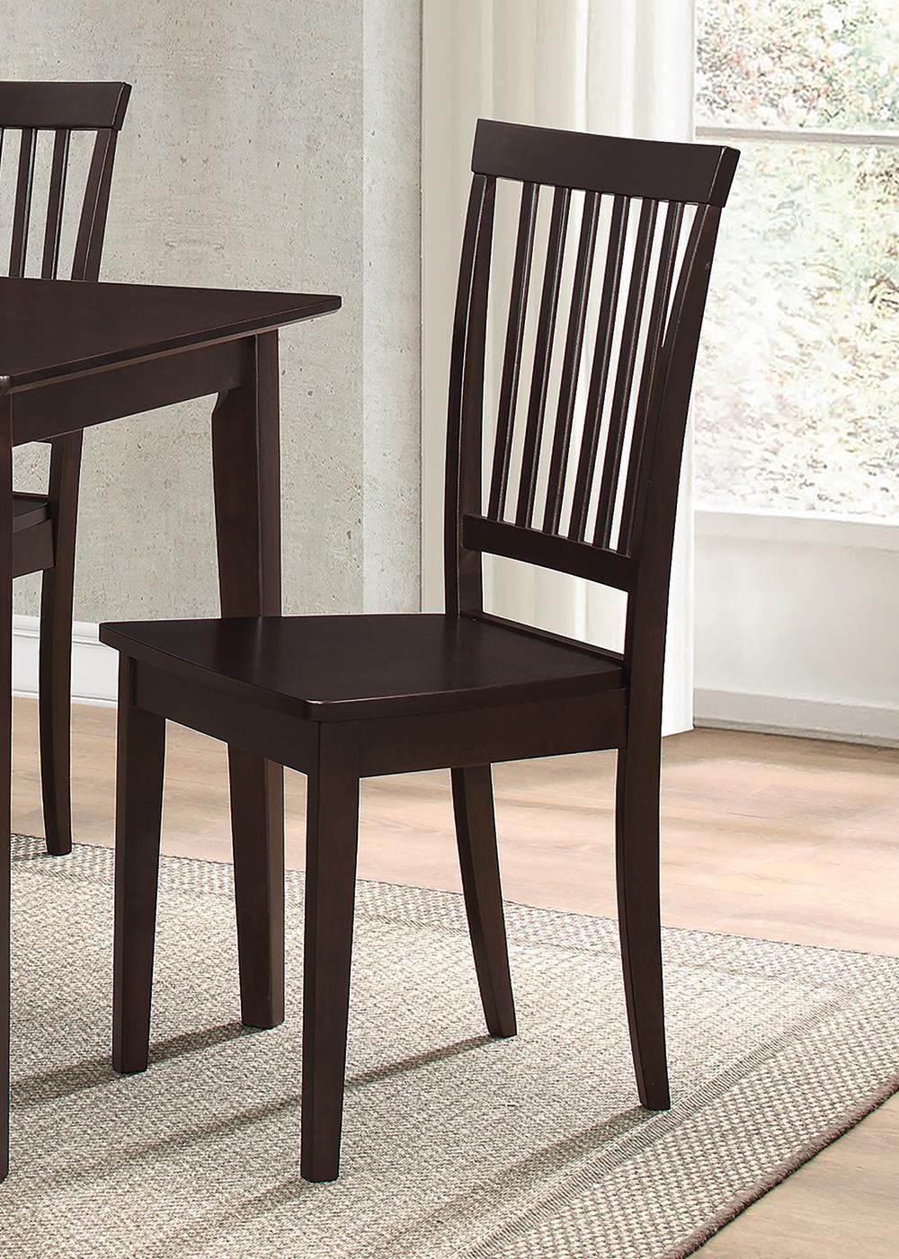 G150152 Cappuccino And Dark Brown Rectangular Dining Room Set - Ella Furniture
