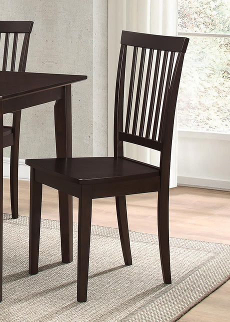 G150152 Cappuccino And Dark Brown Rectangular Dining Room Set - Ella Furniture