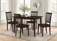 G150152 Cappuccino And Dark Brown Rectangular Dining Room Set - Ella Furniture