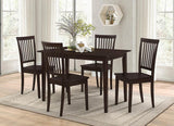 G150152 Cappuccino And Dark Brown Rectangular Dining Room Set - Ella Furniture