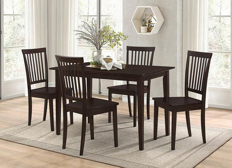 G150152 Cappuccino And Dark Brown Rectangular Dining Room Set - Ella Furniture