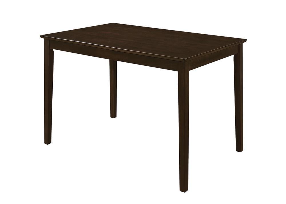 G150232 Cappuccino And Dark Brown Rectangular Dining Room Set - Ella Furniture