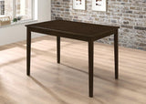 G150232 Cappuccino And Dark Brown Rectangular Dining Room Set - Ella Furniture