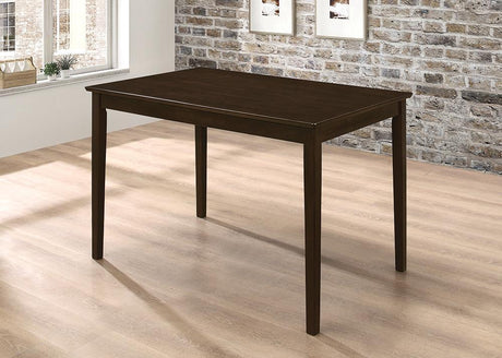 G150232 Cappuccino And Dark Brown Rectangular Dining Room Set - Ella Furniture