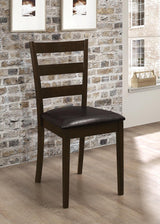 G150232 Cappuccino And Dark Brown Rectangular Dining Room Set - Ella Furniture