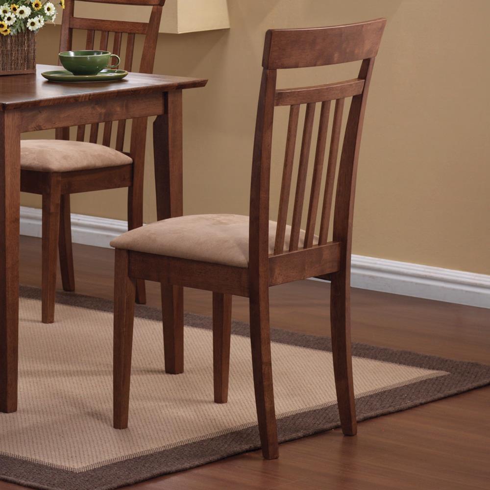 G150430 Chestnut And Tan Rectangular Dining Room Set - Ella Furniture