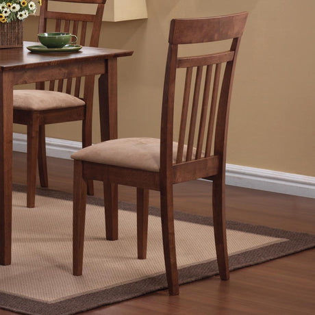 G150430 Chestnut And Tan Rectangular Dining Room Set - Ella Furniture
