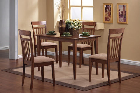G150430 Chestnut And Tan Rectangular Dining Room Set - Ella Furniture