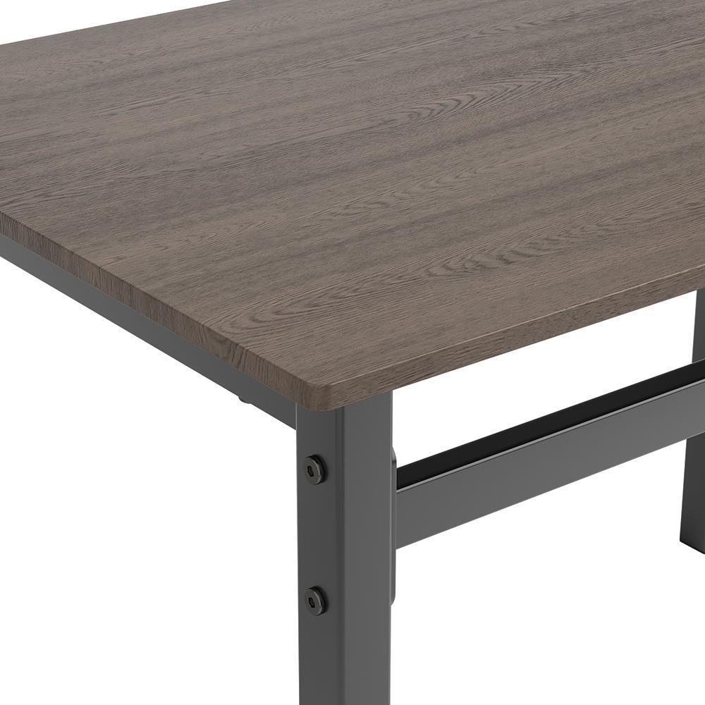 G150505 Brown And Matte Black Rectangular Dining Room Set - Ella Furniture