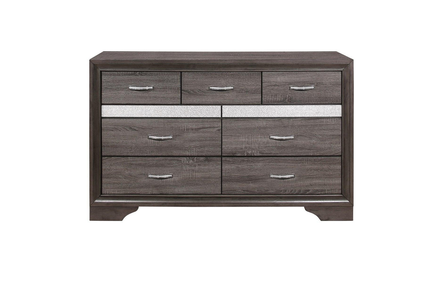 Luster Gray Modern Contemporary Solid Wood Faux Leather Upholstered Storage Platform Bed - Ella Furniture