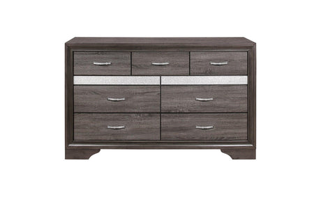 Luster Gray Modern Contemporary Solid Wood Faux Leather Upholstered Storage Platform Bed - Ella Furniture