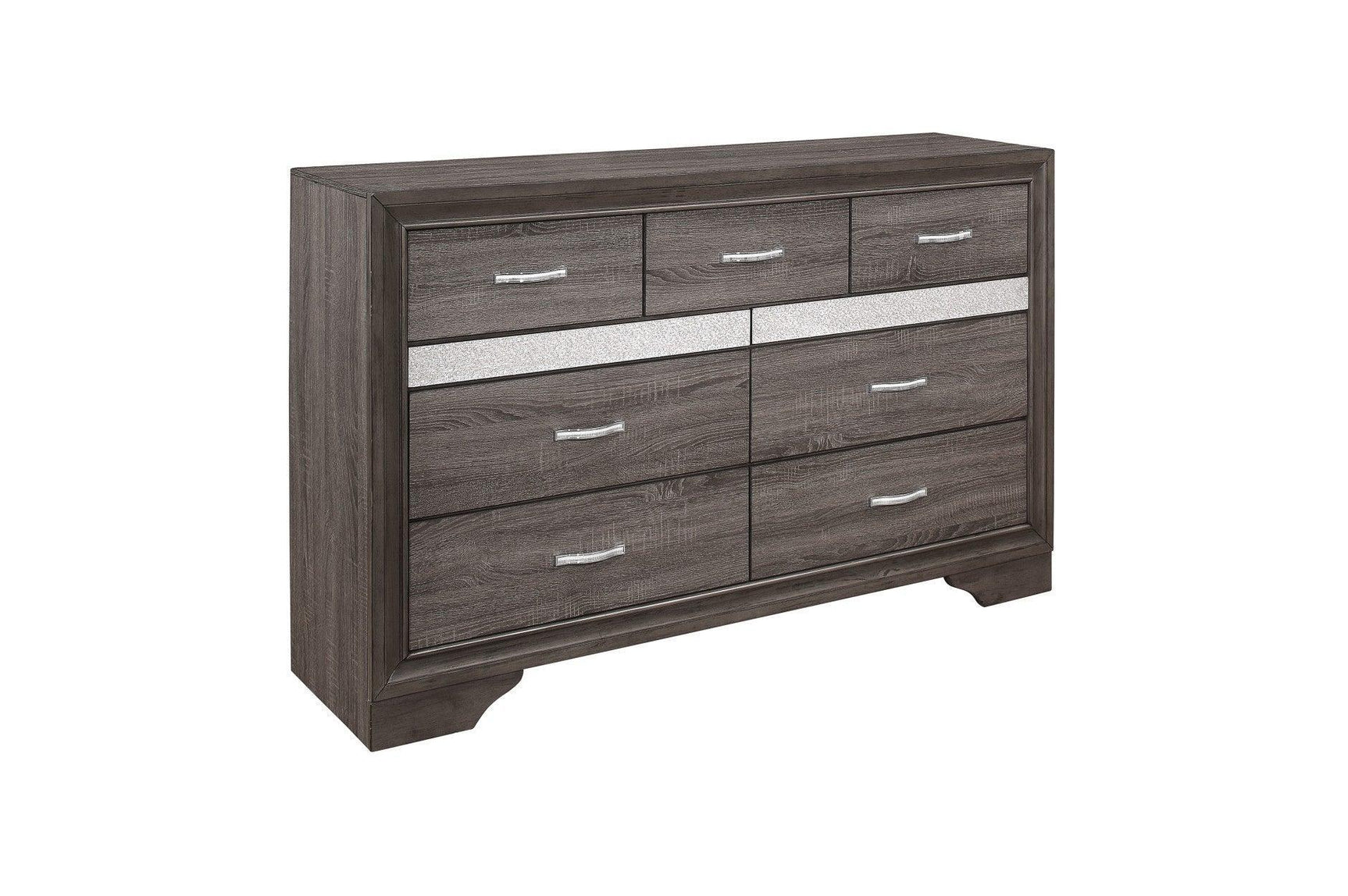 Luster Gray Modern Contemporary Solid Wood Faux Leather Upholstered Storage Platform Bed - Ella Furniture