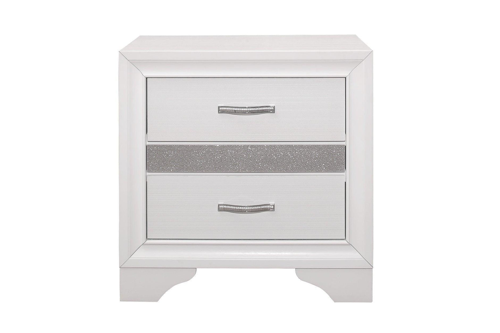 Luster White Modern Contemporary Solid Wood Faux Leather Upholstered Storage Platform Bed - Ella Furniture