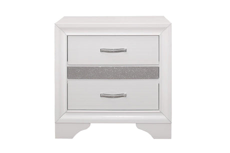 Luster White Modern Contemporary Solid Wood Faux Leather Upholstered Storage Platform Bed - Ella Furniture