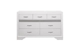 Luster White Modern Contemporary Solid Wood Faux Leather Upholstered Storage Platform Bed - Ella Furniture