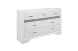 Luster White Modern Contemporary Solid Wood Faux Leather Upholstered Storage Platform Bed - Ella Furniture