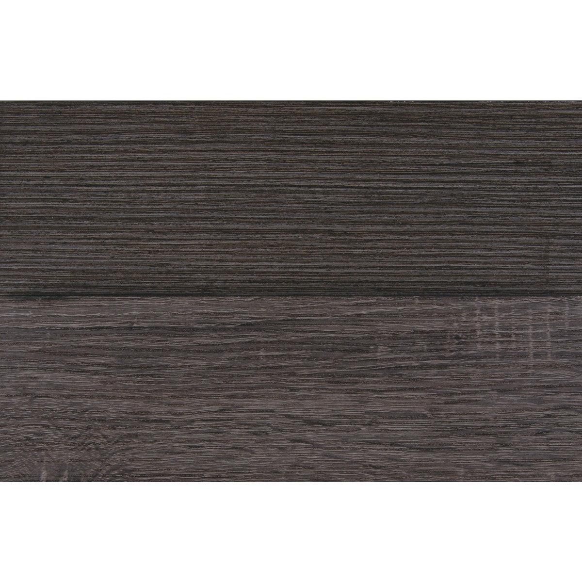 Luster Gray Faux-Wood Veneer, Wood And Engineered Wood Faux Leather Upholstered King Platform Bed - Ella Furniture
