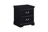 Seabright Black Painted Finish Contemporary Sleek Solid Wood Faux Leather Upholstered Bedroom Set - Ella Furniture