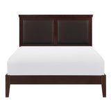 Seabright Black Modern Sleek Wood And Engineered Wood Faux Leather Upholstered King Panel Bed - Ella Furniture