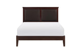 Seabright Cherry Finish Traditional Faux Leather Upholstered Headboard Youth Youth Bedroom Set - Ella Furniture