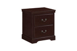 Seabright Cherry Finish Traditional Faux Leather Upholstered Headboard Youth Youth Bedroom Set - Ella Furniture