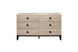 Whiting Gray Linen Modern Contemporary Solid Wood Tufted Panel Bedroom Set - Ella Furniture