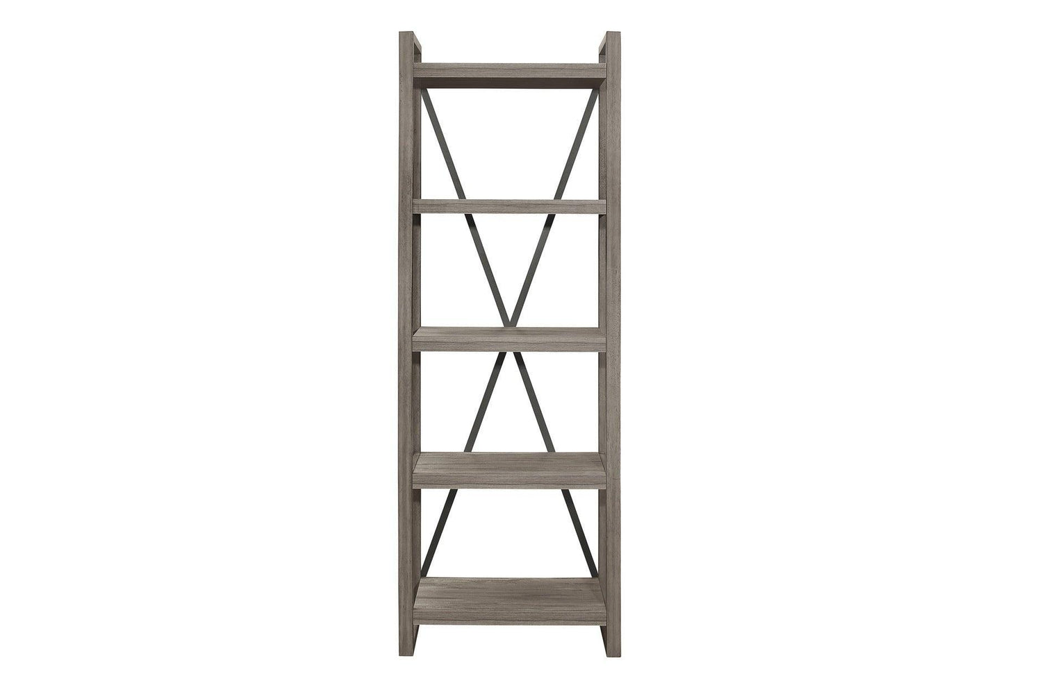 Bainbridge Gray Transitional Melamine Laminate Weathered Gray Wood Storage TV Stand - Ella Furniture