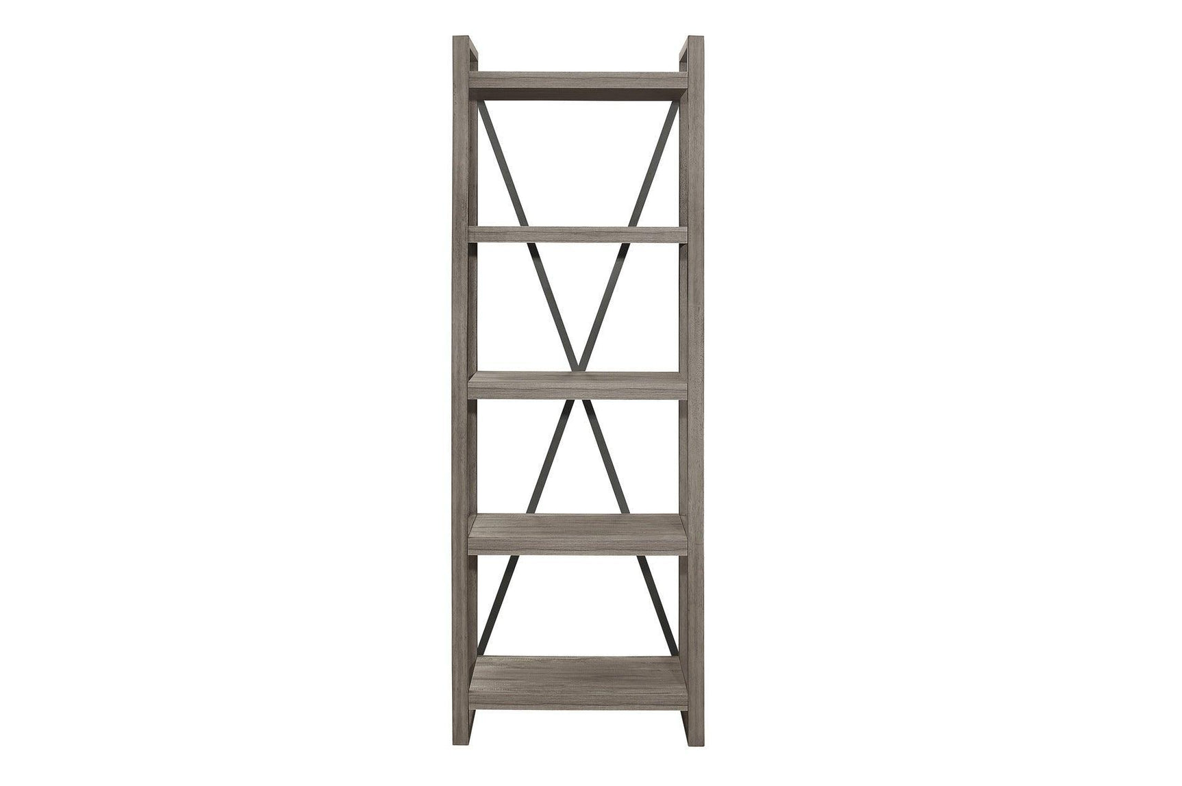 Bainbridge Gray Transitional Melamine Laminate Weathered Gray Wood Storage TV Stand - Ella Furniture