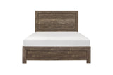 Corbin Rustic Brown Modern Contemporary Faux Wood And Veneers Panel Bedroom Set - Ella Furniture