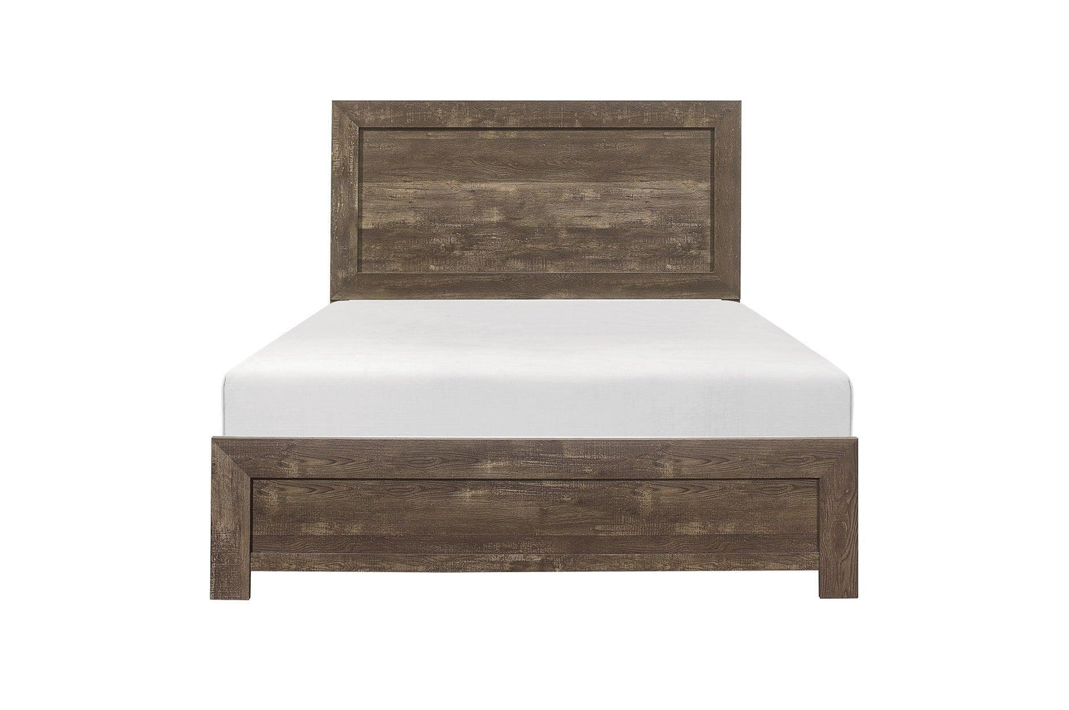 Corbin Rustic Brown Modern Contemporary Solid Wodd Youth Panel Bedroom Set - Ella Furniture