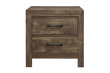 Corbin Rustic Brown Modern Contemporary Faux Wood And Veneers Panel Bedroom Set - Ella Furniture