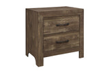 Corbin Rustic Brown Modern Contemporary Faux Wood And Veneers Panel Bedroom Set - Ella Furniture