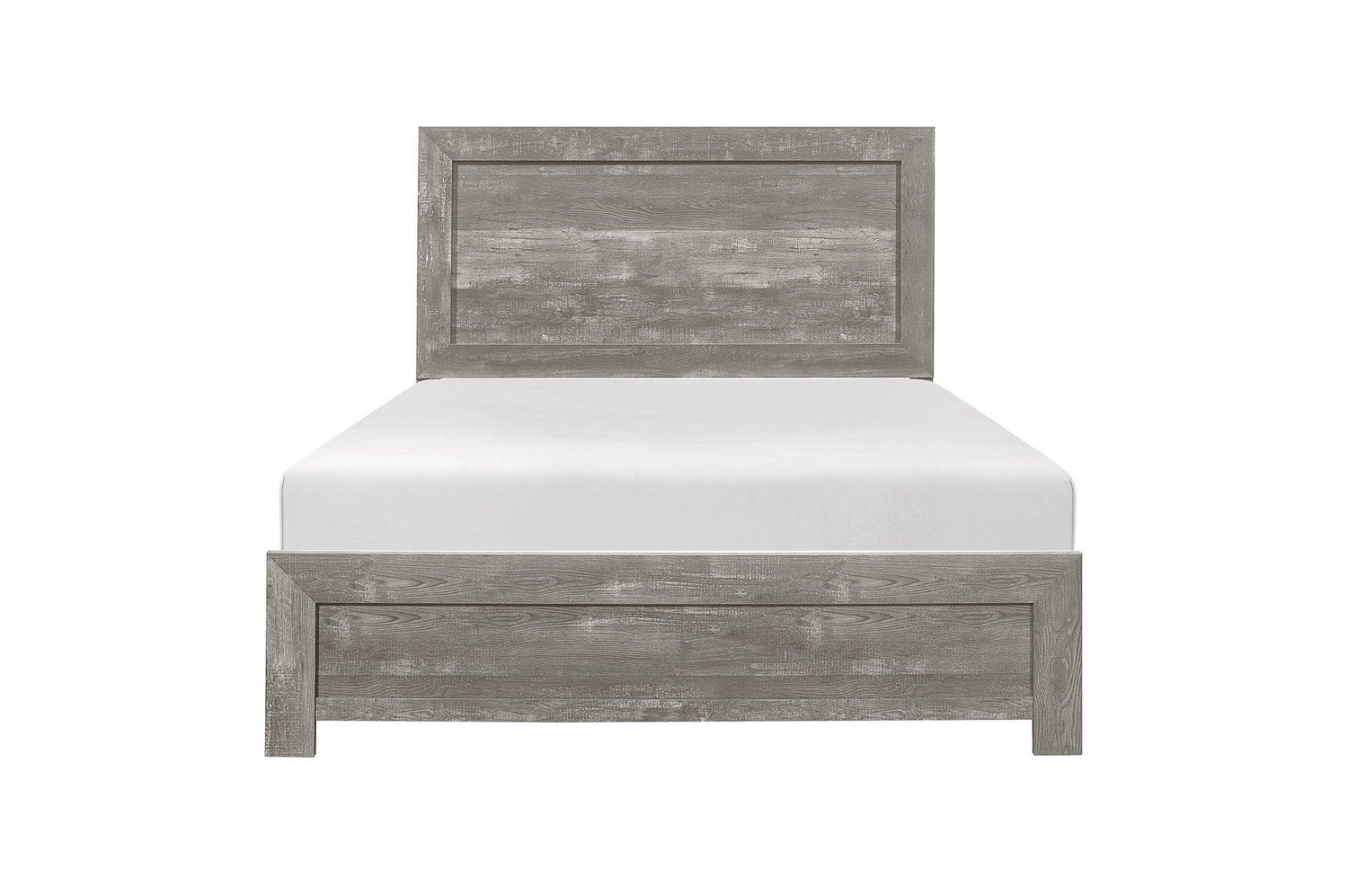 Corbin Gray Modern Contemporary Faux Wood And Veneers Panel Bedroom Set - Ella Furniture
