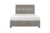 Corbin Gray Modern Contemporary Faux Wood And Veneers Youth Panel Bedroom Set - Ella Furniture