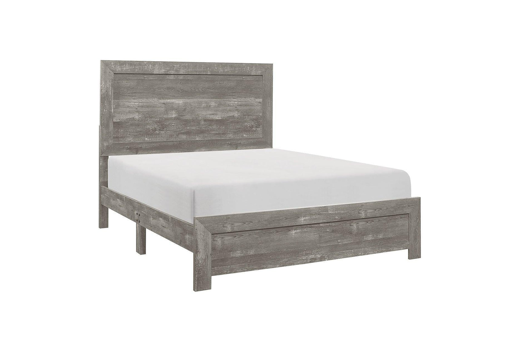 Corbin Gray Modern Contemporary Faux Wood And Veneers Youth Panel Bedroom Set - Ella Furniture