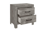 Corbin Gray Modern Contemporary Faux Wood And Veneers Youth Panel Bedroom Set - Ella Furniture