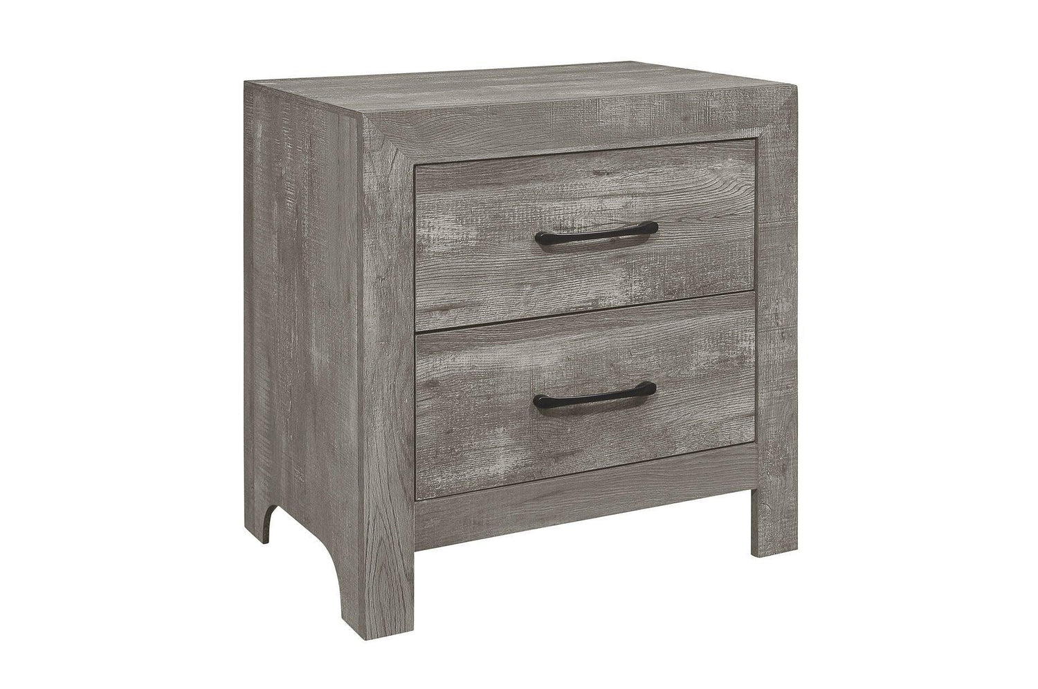 Corbin Gray Modern Contemporary Faux Wood And Veneers Panel Bedroom Set - Ella Furniture