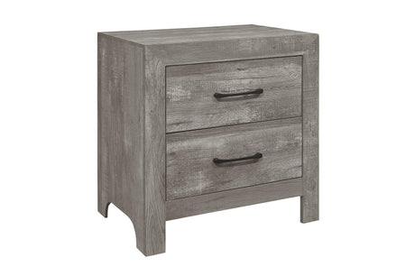 Corbin Gray Modern Contemporary Faux Wood And Veneers Panel Bedroom Set - Ella Furniture